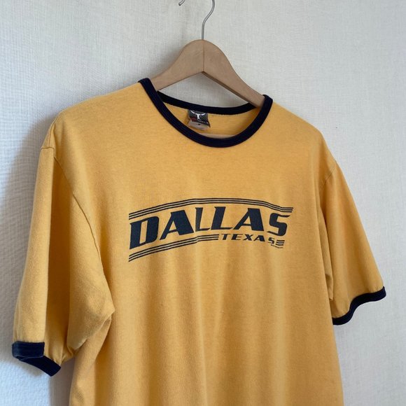 Vintage Dallas, Texas Retro Ringer Tee Beefy M - Picture 3 of 7